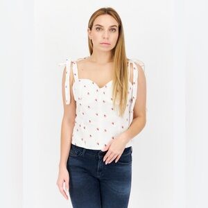 Elegant White Floral Blouse